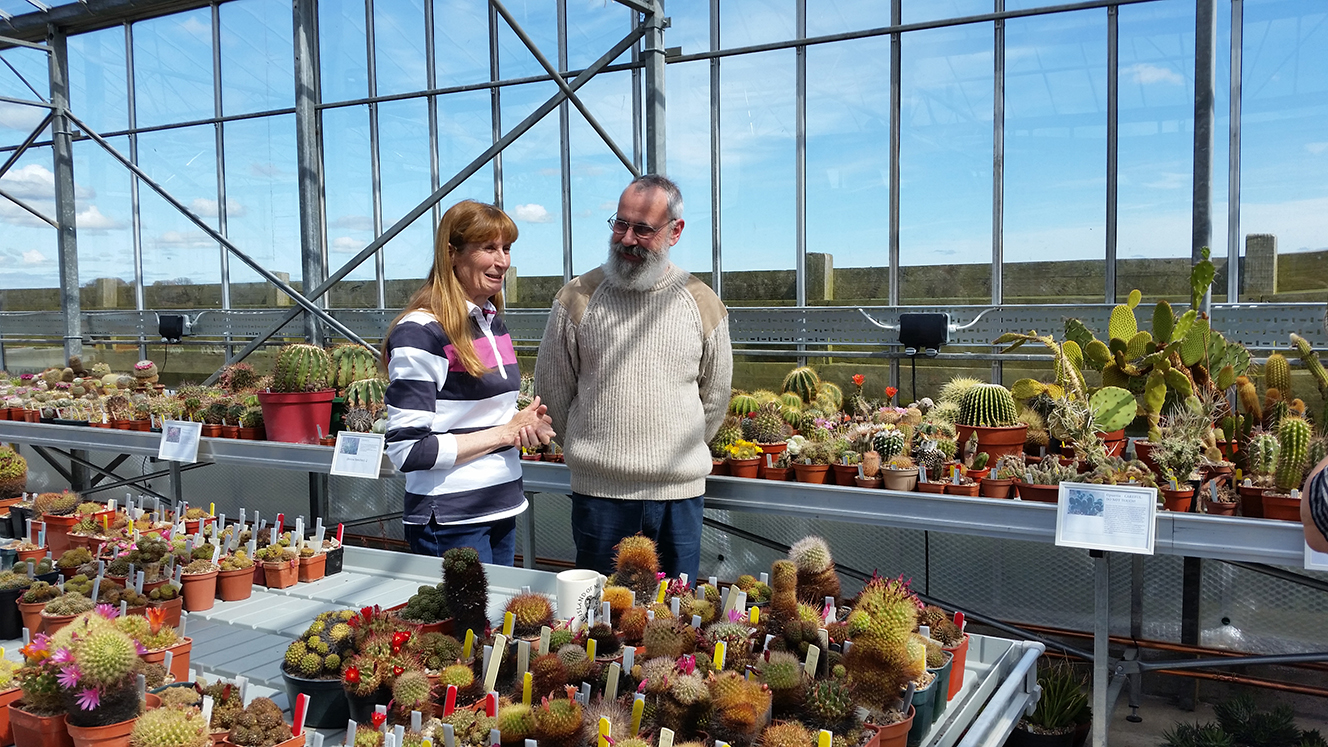 Carole Baxter from The Beechgrove Garden with Paul